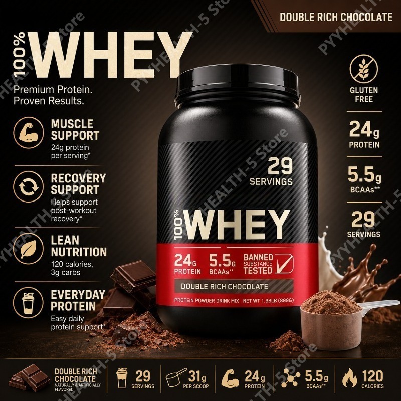 Fitness Nutrition Protein - Whey Protein Powder Double Rich Chocolate
