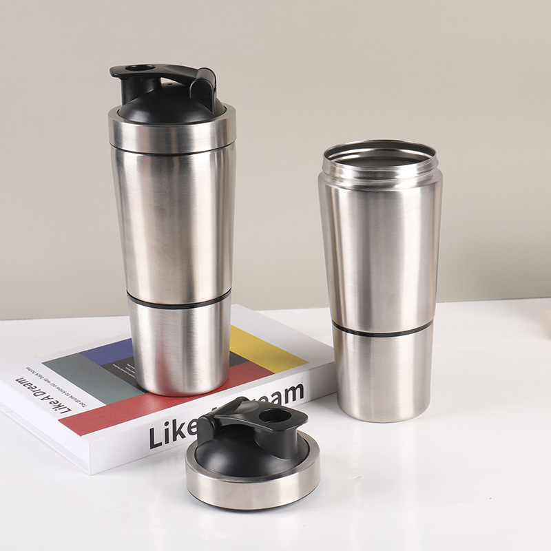 Fitness Nutrition Protein - Stainless Steel Protein Shaker Cup Portable