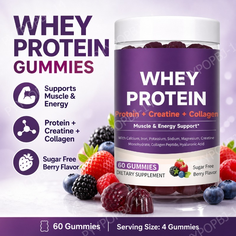 Fitness Nutrition Protein - Protein Gummies with Whey Creatine Collagen