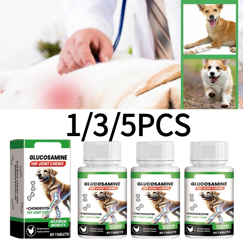 Glucosamine Chondroitin Joint - 80 Tablets Dog Joint Support Pet