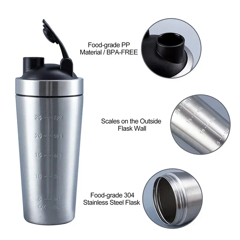 Stainless Steel Protein Shaker - Fitness Nutrition Protein review and price