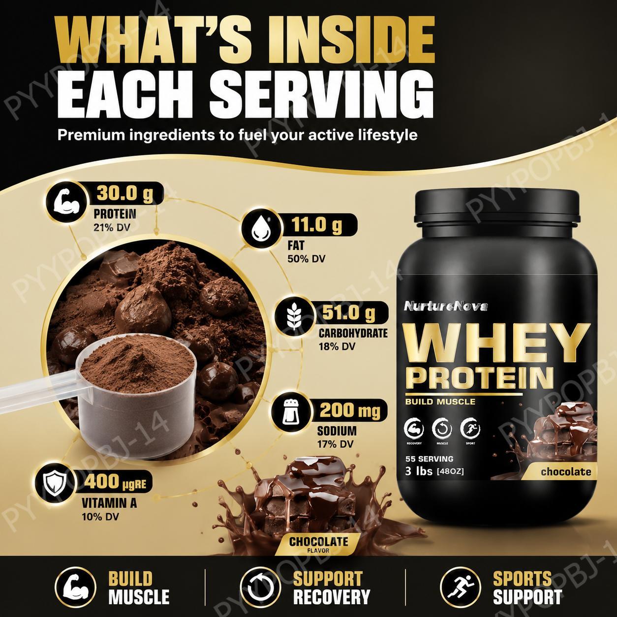 NurtureNova Chocolate Whey Pro - Fitness Nutrition Protein review and price