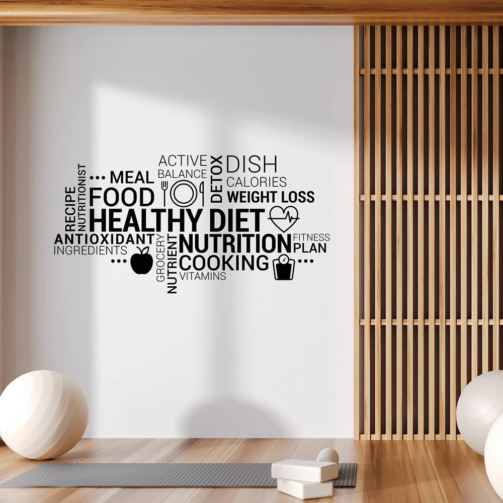 Inspiring Healthy Eating Vinyl - Nutrition Fitness And Health review and price
